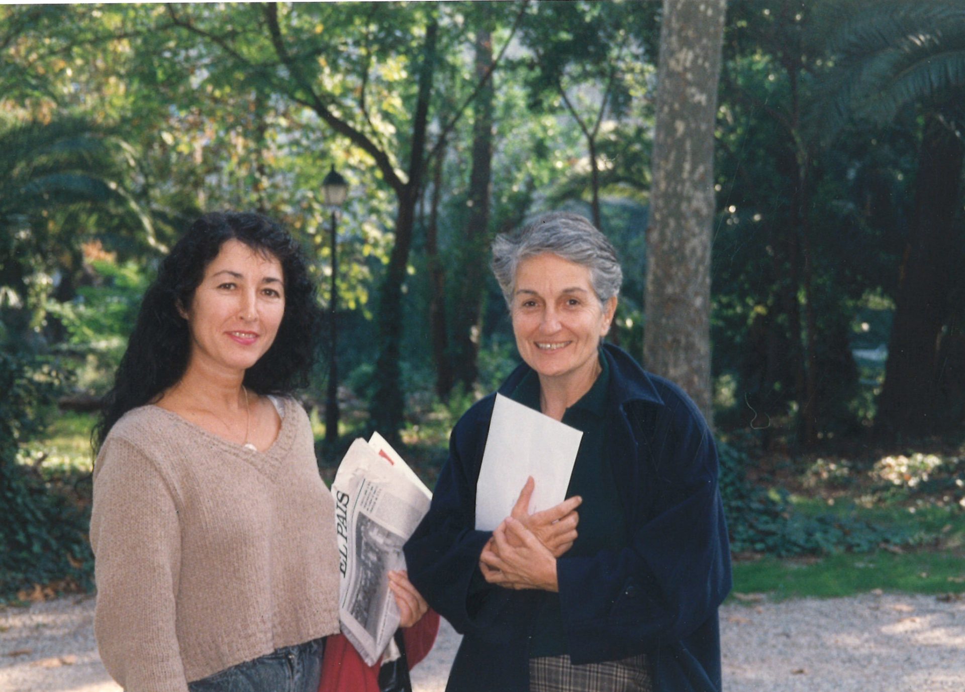 Con Lia Cigarini. Barcelona, Brusi 61. 1994
