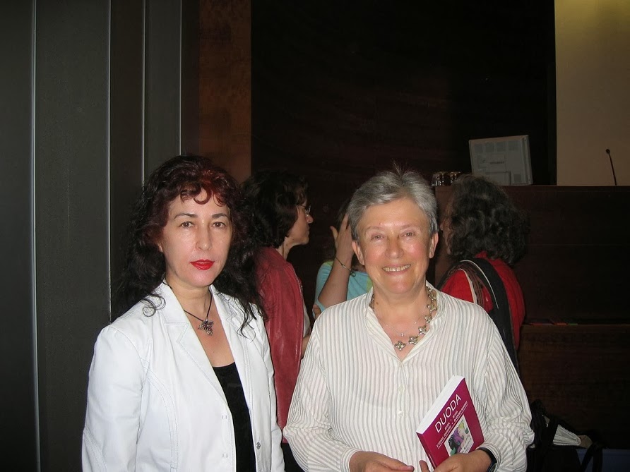 Con Luisa Muraro. Barcelona, 2012. Foto: Gloria Luis Peralvo